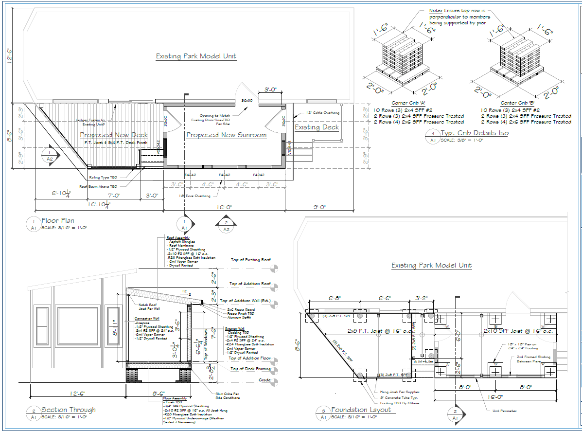 Modular home addition and deck upgrade designed to match the home
