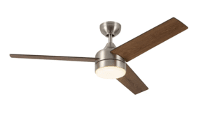 Brushed nickel primary bedroom ceiling fan CF0716452BN-LKW