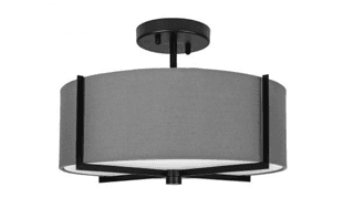 Black foyer light FM0484/BK/GRY
