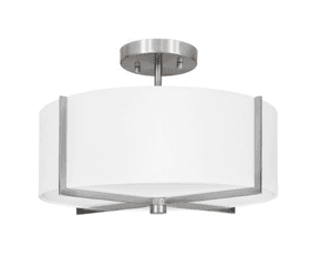 Brushed nickel foyer light FM0484/BCH/GWH