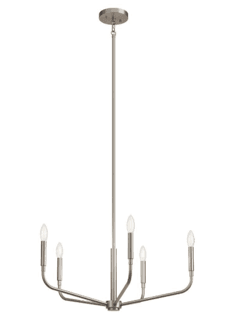 Brushed nickel dining room light 52717NI