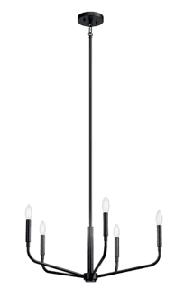 Black dining room light 52717NI